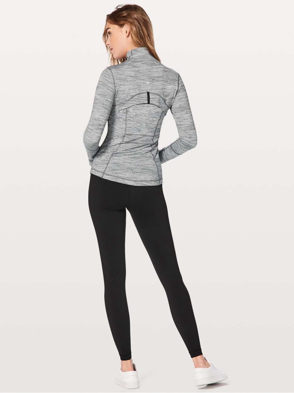 Lululemon Define Jacket Heather Grey Space Dye Athleisure Athletic Full Zip 10 - Picture 3 of 8
